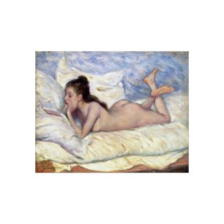 Reclining Nude on White Sheets – Federico Zandomeneghi | Fine Art Poster