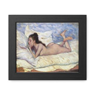 Reclining Nude on Bed – Federico Zandomeneghi | Framed Poster