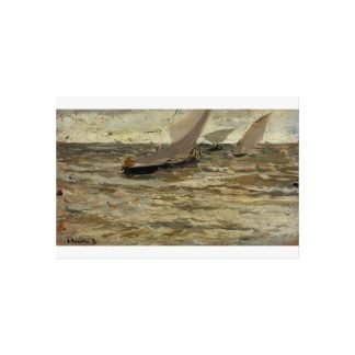 Boats on the Beach – Joaquín Sorolla | Fine Art Poster
